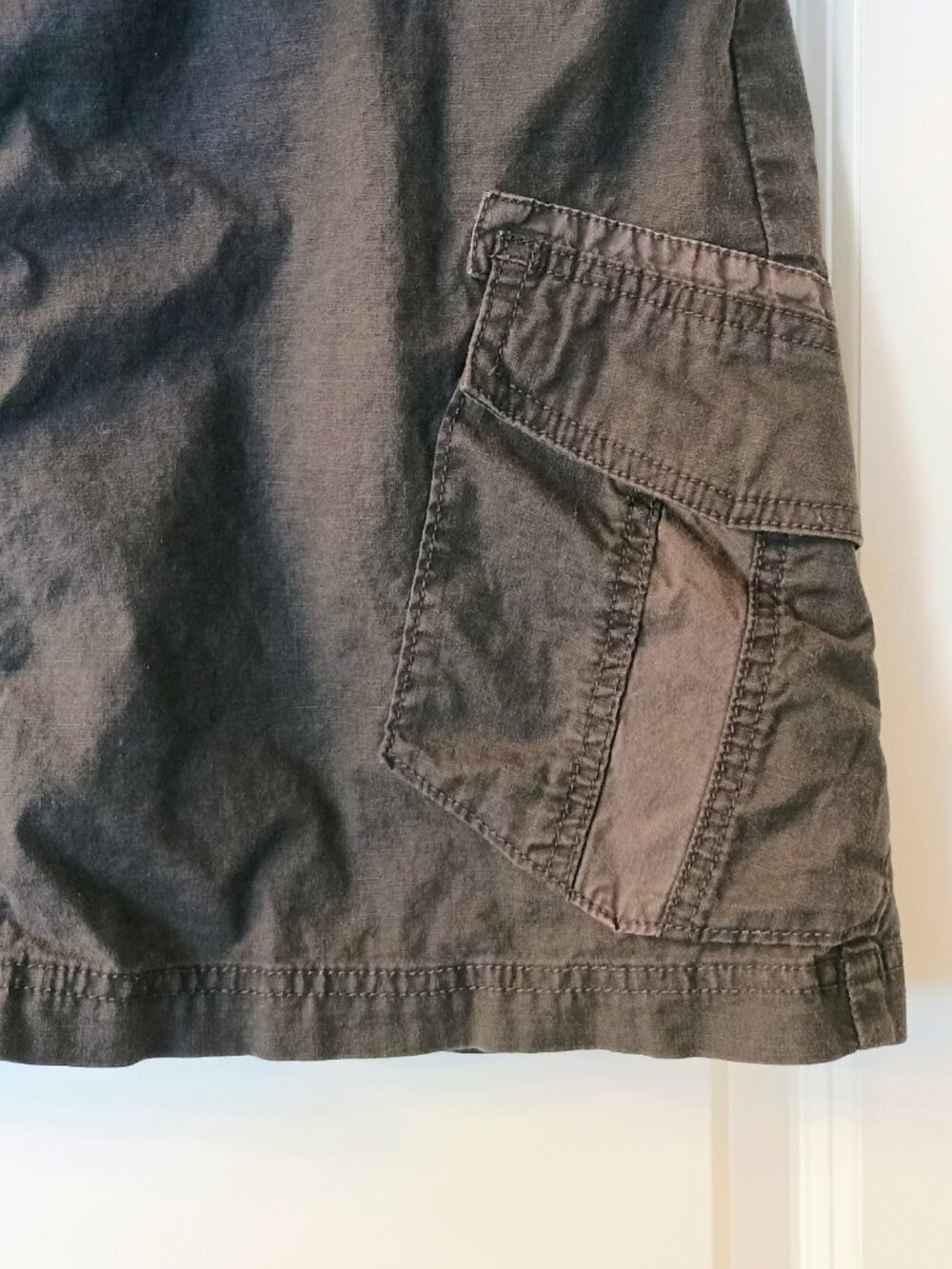prAna Women's Gray Cargo Utility Skirt Drawstring Outdoor Hiking Size Large - Picture 2 of 10